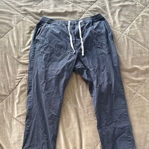 J. Crew Blue Sweatpants with Relaxed Fit and Drawstring Waist